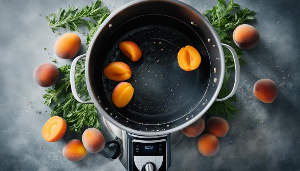 cuisson confiture d'abricot