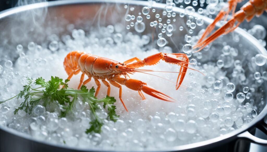 cuisson langoustines eau bouillante
les langoustines