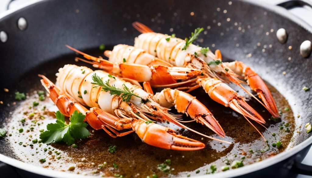 cuisson langoustines poêle