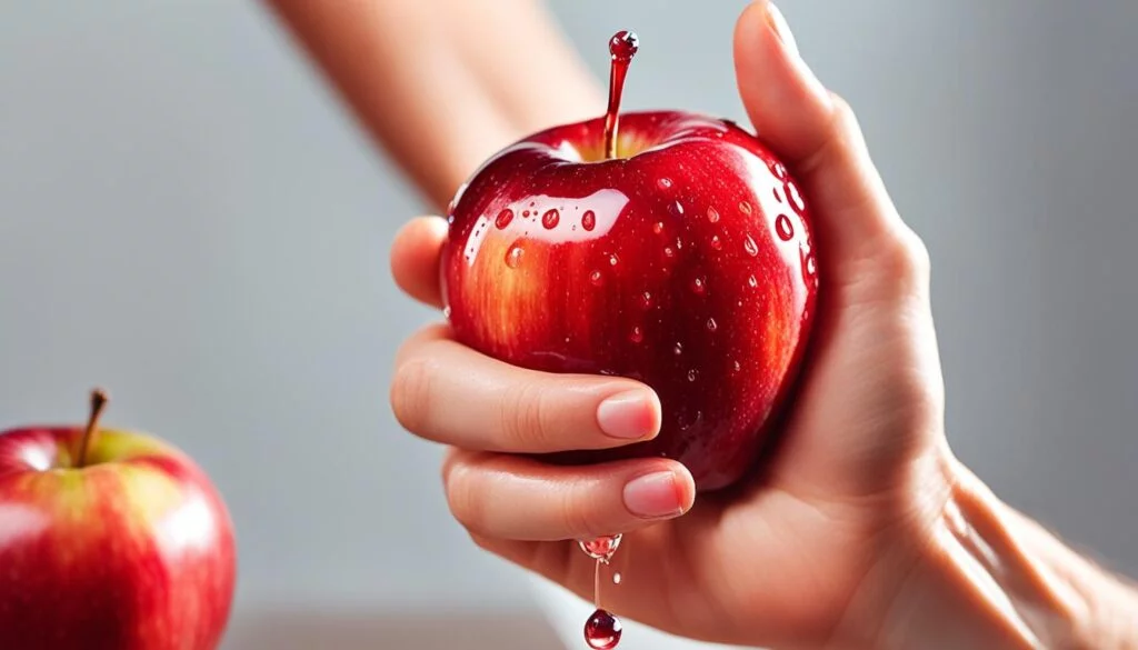 Bienfaits du Vinaigre de Cidre bio Bienfaits du Vinaigre de Cidre bio non filtré avec la mère de vinaigre visible dans la bouteille