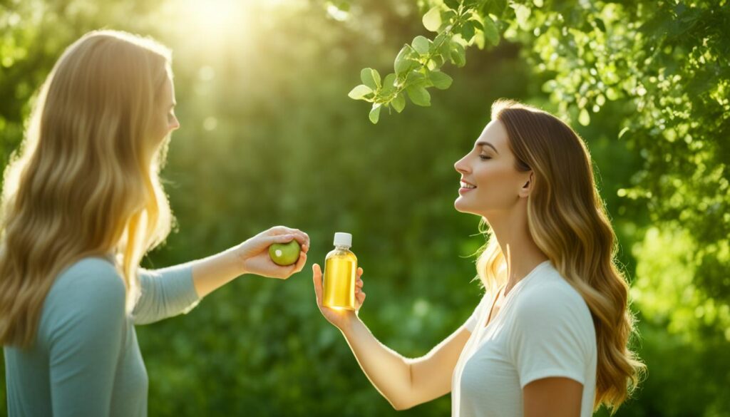 vinaigre de cidre bio pour les cheveux