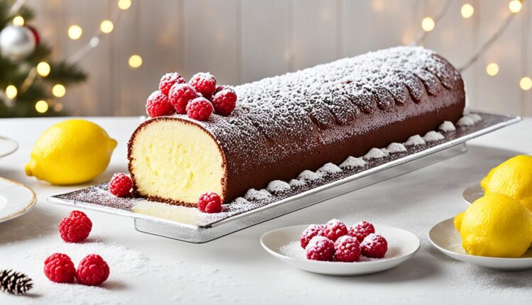 buche citron framboise