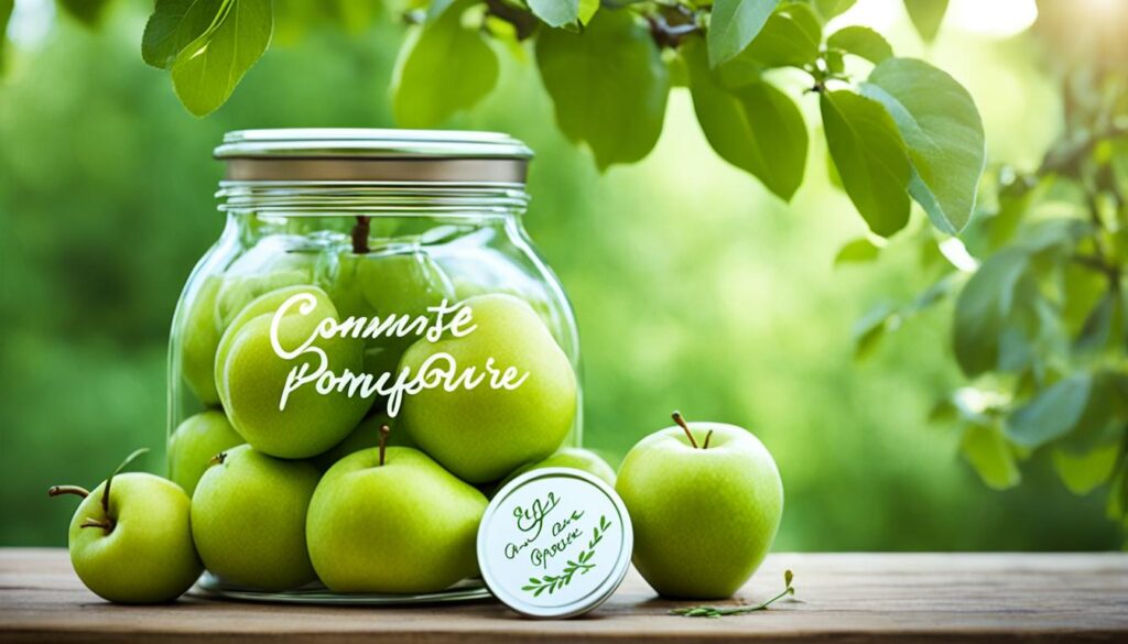conservation de la compote pomme poire