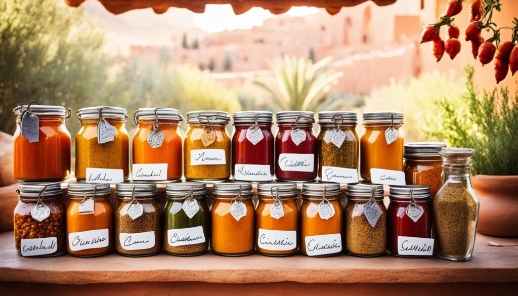 conservation of Moroccan sauce