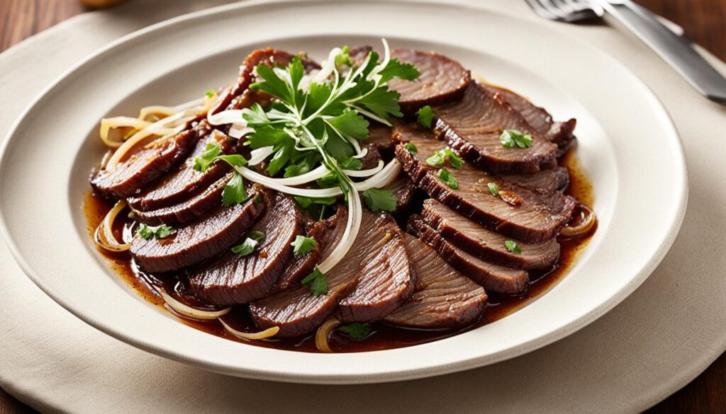 foie de boeuf sauté aux oignons