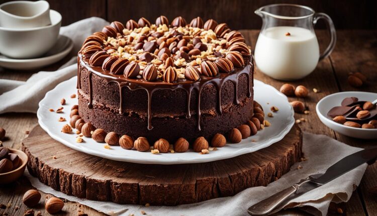 gâteau aux noisettes chocolat