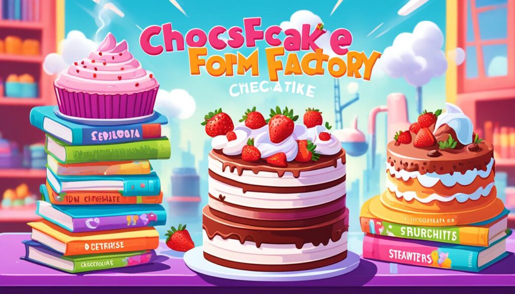 livre de recettes pour le Cake Factory
