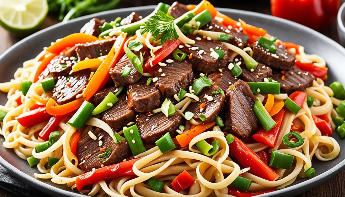 Nouilles Sautées au Boeuf: Recette Familiale Simple nouilles sautees au boeuf