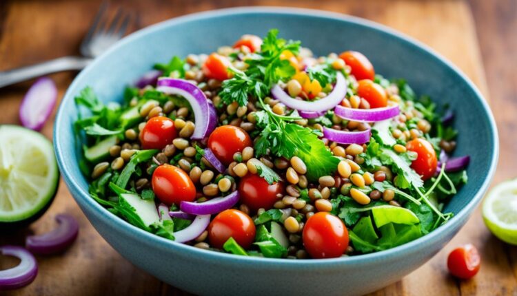 salade de lentille corail