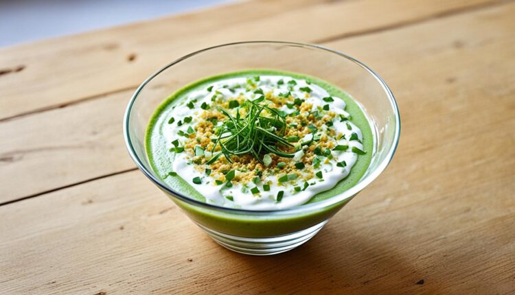 soupe froide de courgettes