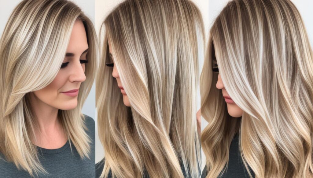 teinte de blond pour balayage