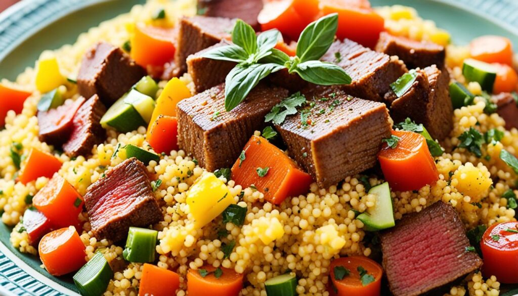 Recette du Couscous Tunisien aux Légumes et à la Viande