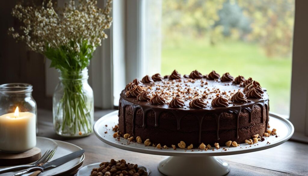 gateau noisette chocolat facile